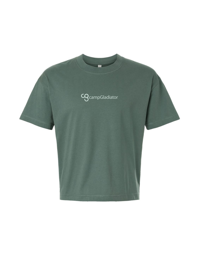 Camp Gladiator Boxy Tee – Basil
