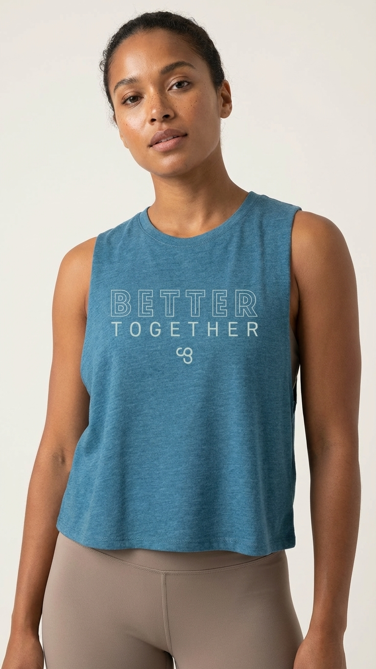 Better Together Muscle Tank – Teal