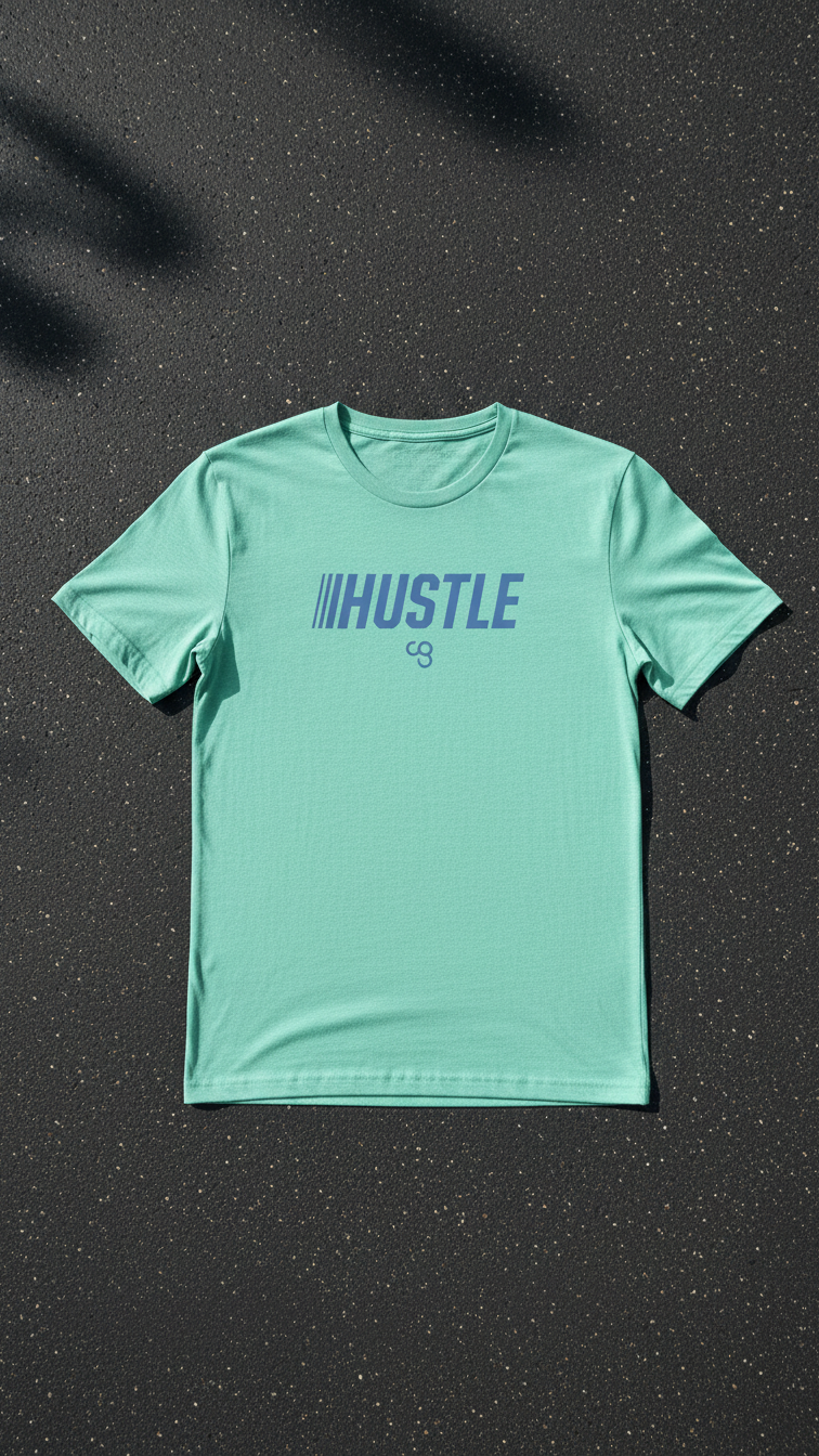 HUSTLE Tee – Mint