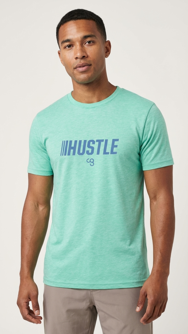 HUSTLE Tee – Mint