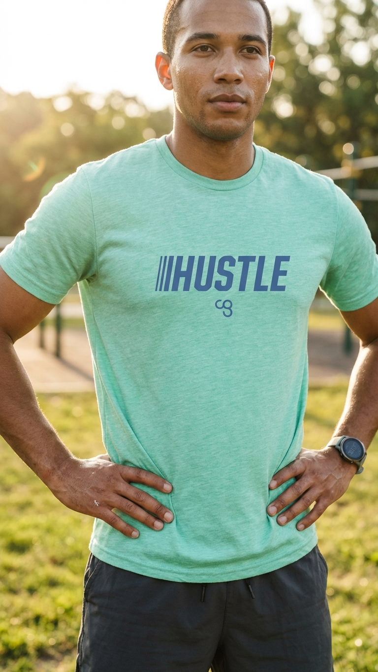 HUSTLE Tee – Mint