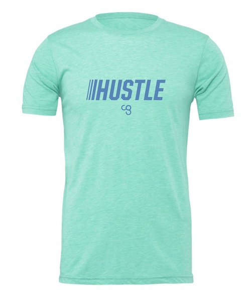 HUSTLE Tee – Mint – Camp Gladiator Gear Store